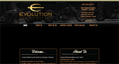 Desktop Screenshot of evolutioncustoms.com